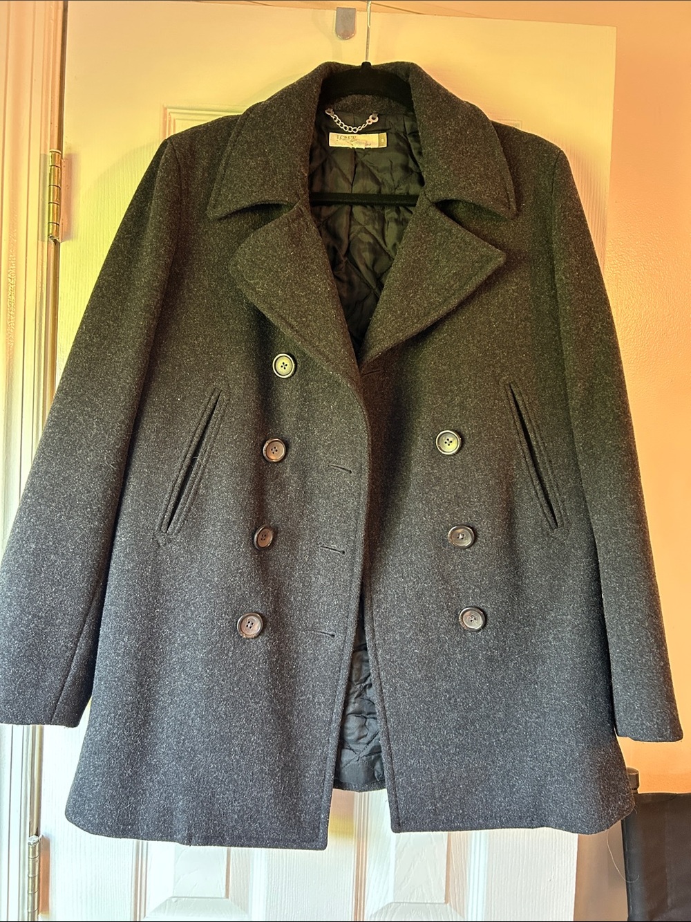 I.Crew Classic Women's Double-Breasted Wool Peacoat Size 0